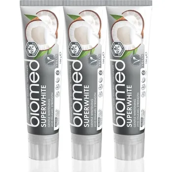 Dentální hygiena BIOMED Superwhite 3× 100 g