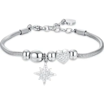 Náramek LUCA BARRA Ocelový náramek se Sissi hvězdou a krystaly