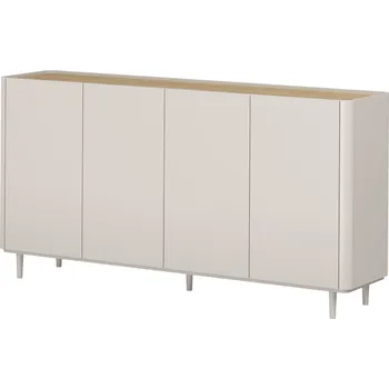 Komoda Komoda na nožkách Elivo - Meble Bogart kašmír / olejovaný dub 200x102 cm