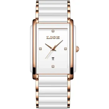 Hodinky LIGE Goldenbloom bílé