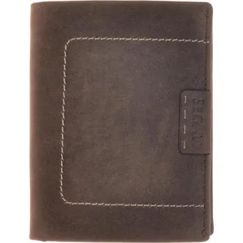 Peněženka SEGALI 50336 hnědá broušená kůže