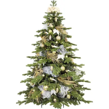 LAALU Ozdobený stromeček sametové potěšení II 240 cm zelený