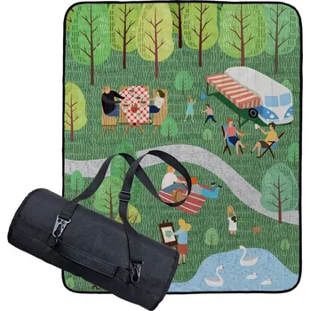 Pikniková deka Butter Kings Pikniková deka s popruhem Camping trip