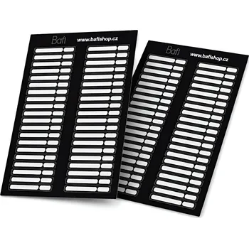 Umělé nehty BAFI Nálepky na vzorníky gel laků, 2 list (80 ks)