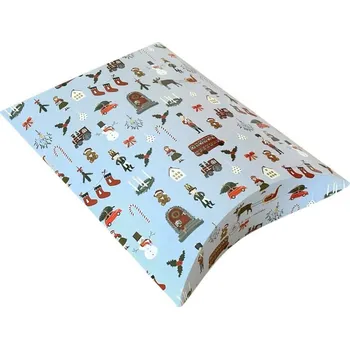 Vánoční dekorace Be Nice EKO Krabička velká Anglická pohádka modrá 3 ks