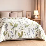 PŘEHOZ NA POSTEL FLORI 170X210 CM VZOROVANÁ