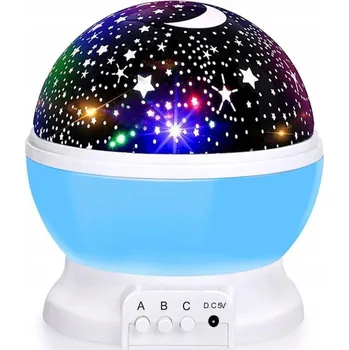 Noční světlo TopKing Noční LED projektor 2v1 modrý