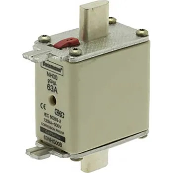 Eaton 63NHG00B NH pojistka s mechanickým ukazatelem zajištění Velikost pojistky = 00 63 A 500 V 3 ks