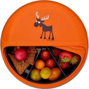 Svačinový box Carl Oscar BentoDISK - dětský velký svačinový disk, oranžová