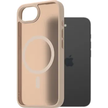 Pouzdro na mobilní telefon AlzaGuard Matte Case Compatible with Magsafe pro iPhone 16e pískově žlutý