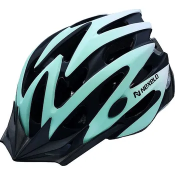 NEXELO PŘILBA STRAIGHT MATT TYRKYS-BÍLÁ VEL.L 58-61CM