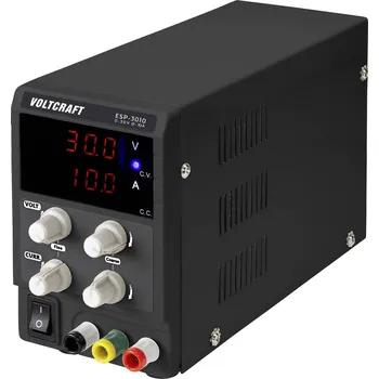 Laboratorní zdroj VOLTCRAFT ESP-3010 laboratorní zdroj s nastavitelným napětím, 0 - 30 V/DC, 0 - 10 A, 300 W, zásuvka 4 mm , kompaktní forma, výstup 1 x, VC-12840980