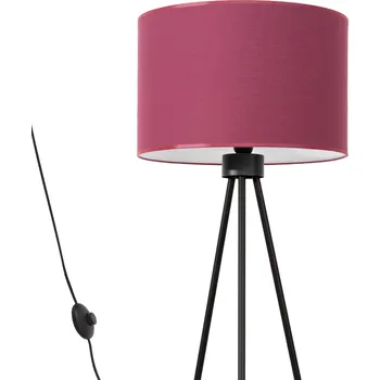 Stojací lampa Stojací lampa Nevia, 1x bordó textilní stínítko, b