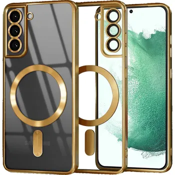 Pouzdro na mobilní telefon Techsuit Luxusní MagSafe Samsung Galaxy S22 Plus 5G Zlatý