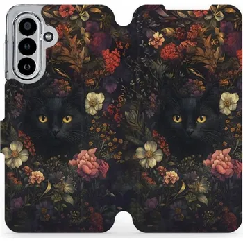 Mobiwear Flip pouzdro pro Samsung Galaxy A17 / A17 5G temné kočky