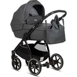 Bo Jungle Hluboký kočárek B-SUVVY Shadow Grey Eco Leather