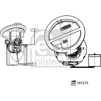 Palivové čerpadlo Palivová přívodní jednotka FEBI BILSTEIN 197275