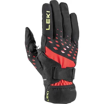 Rukavice Rukavice LEKI Ultra Trail Storm Shark, black-red-neonyellow - 9