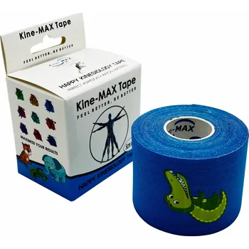 Zdravotnický materiál Kine-MAX Happy Tape - Kinesiologický tejp s obrázky modrý