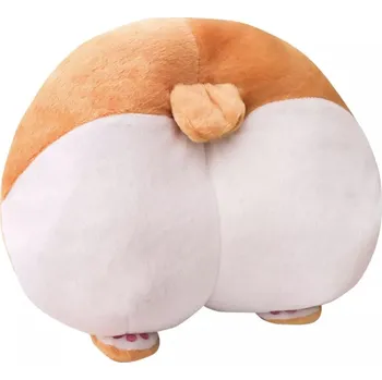 Polštář Daklos Roztomilý plyšový polštář pes corgi zadek s kapsami - 30 × 40 cm