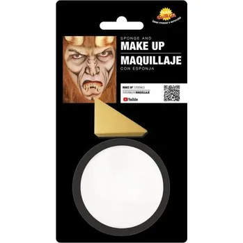 Make-up Bílý Make-Up s Houbou - Halloween - 9 g