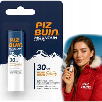 Péče o rty Balzám na rty s UVA a UVB ochranou Piz Buin MOUNTAIN LIPSTICK 30 SPF