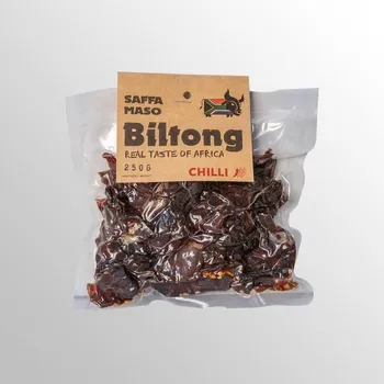 Sušené maso SAFFA MASO Sušené hovězí maso Biltong Chilli 250 g