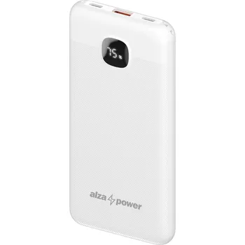 Elektronika AlzaPower Garnet 10000mAh Power Delivery (22,5W) bílá
