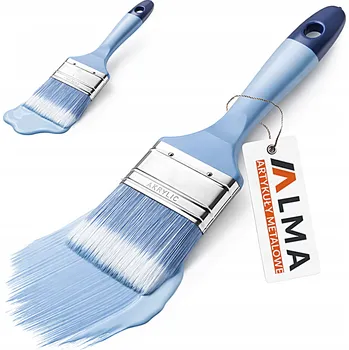 Malířský štětec ŠTĚTEC MALÍŘSKÝ PLOCHÝ ROVNÝ S UMĚLÝMI ŠTĚTINAMI, PLASTOVÁ RUKOJEŤ, AKRYL, 38 MM