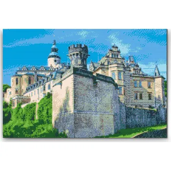 Diamantové malování Painting Queens Diamantové malování Hrad a Zámek Frýdlant, 40 × 60 cm, s rámem, hranaté