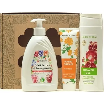 Přípravek na čištění pleti a oči ATEA future Laura Collini dárkový balíček Nr. 11 Goji Berries & pomegranate