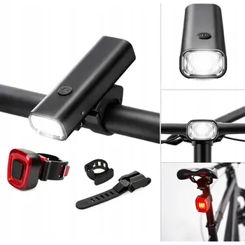 Cyklosvítilna LED světla na kolo sada přední zadní USB voděodolné 400 lm