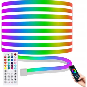 LED páska LED pásek 5 m neon 5050 RGB IP67 24 W 12V s aplikací a dálkovým ovládáním