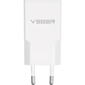 VEGER síťová nabíječka USB A + USB-C QC PD 30W 30W1A1C bílá