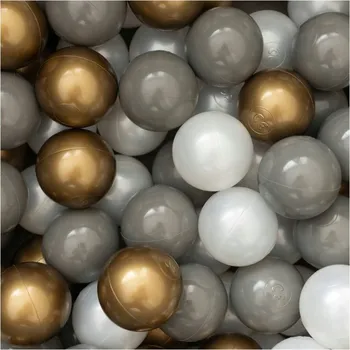 Dětský míč Flumi Dětské míčky do bazénku 200 ks, zlaté / šedé / perlové