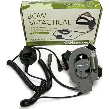 Vysílačka ALAN - ALBRECHT Náhlavní souprava Midland - taktický mikrofon pro ALAN
