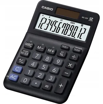 Kancelářská technika KANCELÁŘSKÁ KALKULAČKA CASIO MS-20F 12 MÍST PROCENTA DAŇ KOREKCE