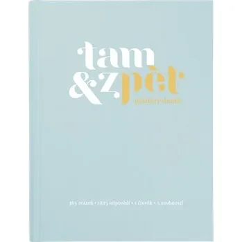 Zápisník Tam & zpět Pětiletý deník - velký, modrý Kniha