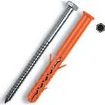 WT WINTECH MUNGO Hmoždinka konstrukční MBR-SS, 10 × 200, 6hranná, ZB, 50 ks