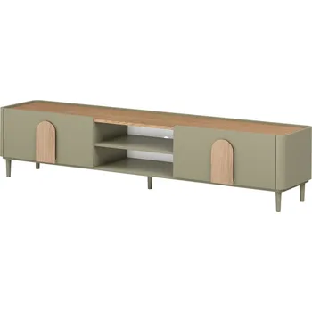 Televizní stolek TV stolek 220 Amilio - Meble Bogart Zelená 220x48 cm