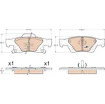 TRW Brzdové destičky GDB4448