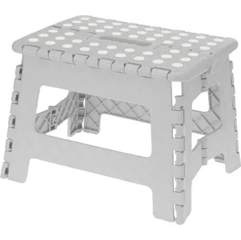 Stolička Storagesolutions Plastová skládací stolička, 29 × 22 × 22 cm, šedá