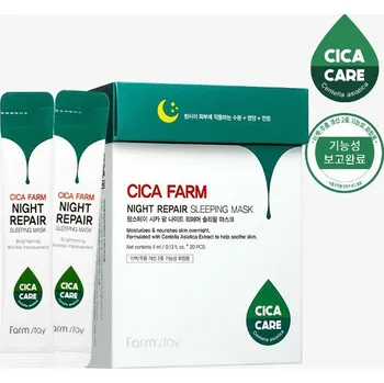 Pleťová maska FARM STAY Cica Farm Night Repair Sleeping Mask 20 × 4 ml