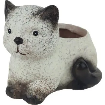 Truhlík Dekorace k osázení kočka X8111