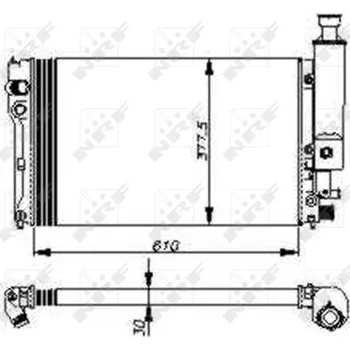 Chladič motoru NRF Chladič, chlazení­ motoru 58805
