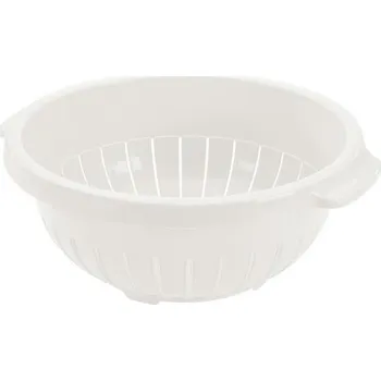 Cedník a síto Tontarelli Cedníková mísa 33 cm bílá