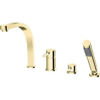 Besco Decco 4-otvorový vanový komplet, jasně zlatá, BW-D4-JZ