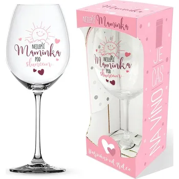 Sklenice Nekupto Sklenice na víno Nejlepší maminka pod sluncem