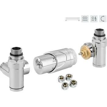 Radiátor HOPA INTEGRATO-SADA, rohový ventil (Z8) Barva - Chrom RDINTEGSADAC