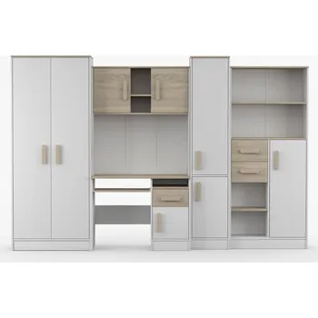 Dětský pokoj Dětský pokoj MACIUS, Bílá Mat/Dub Sonoma/Dub Sonoma